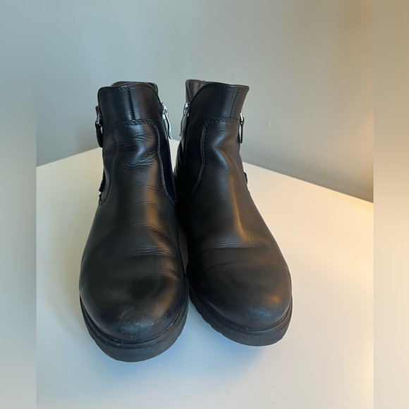 Ara Luftpolster Black Flat Ankle Boots, Size shows -6 - Picture 6 of 12